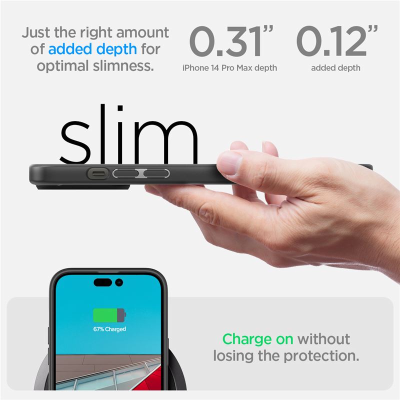 Husa de protectie hibrida Spigen Ultra Hybrid pentru iPhone 14 Pro Max, negru mat (iPhone 14 Pro Max, ACS04817) by www.silkase.ro